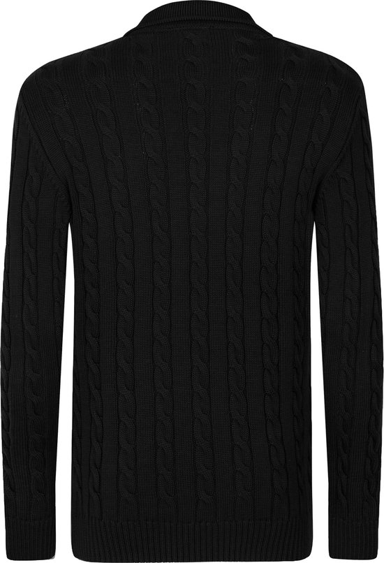 Felix Hardy Polo Trui - Polokraag - Lange Mouv Heren Zwart - M