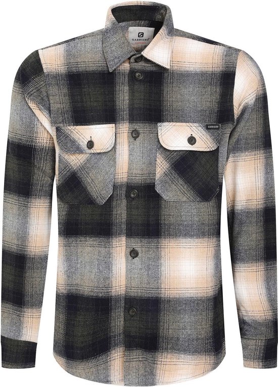 Gabbiano Overhemd Geruiten Flannel Gewatteerd Vest 334736 502 Army Mannen Maat XL bol