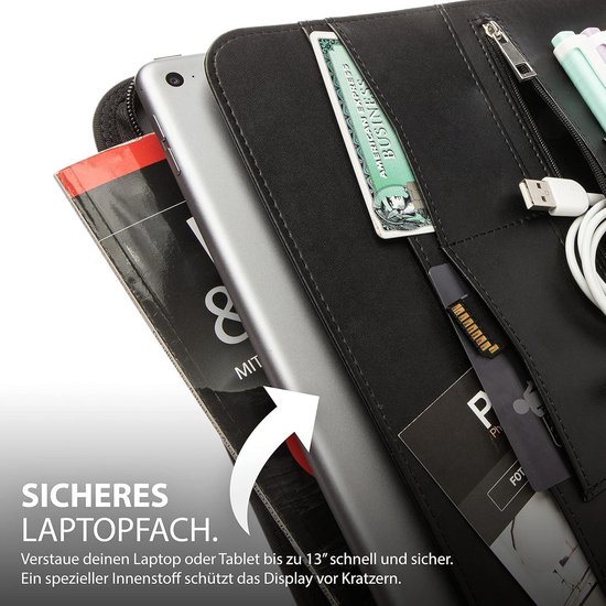 Leren tablet schrijfmap - kantoorartikelen kopen? | Korting tot 23