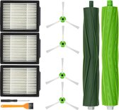 Onderhoudspakket geschikt voor iRobot Roomba i7+ i8+ i5+ i3+ E5 – HEPA Filter - Zijborstel - Roller – 9-delige set – Stofzuiger Vervanging set - Stofzuiger onderdelen