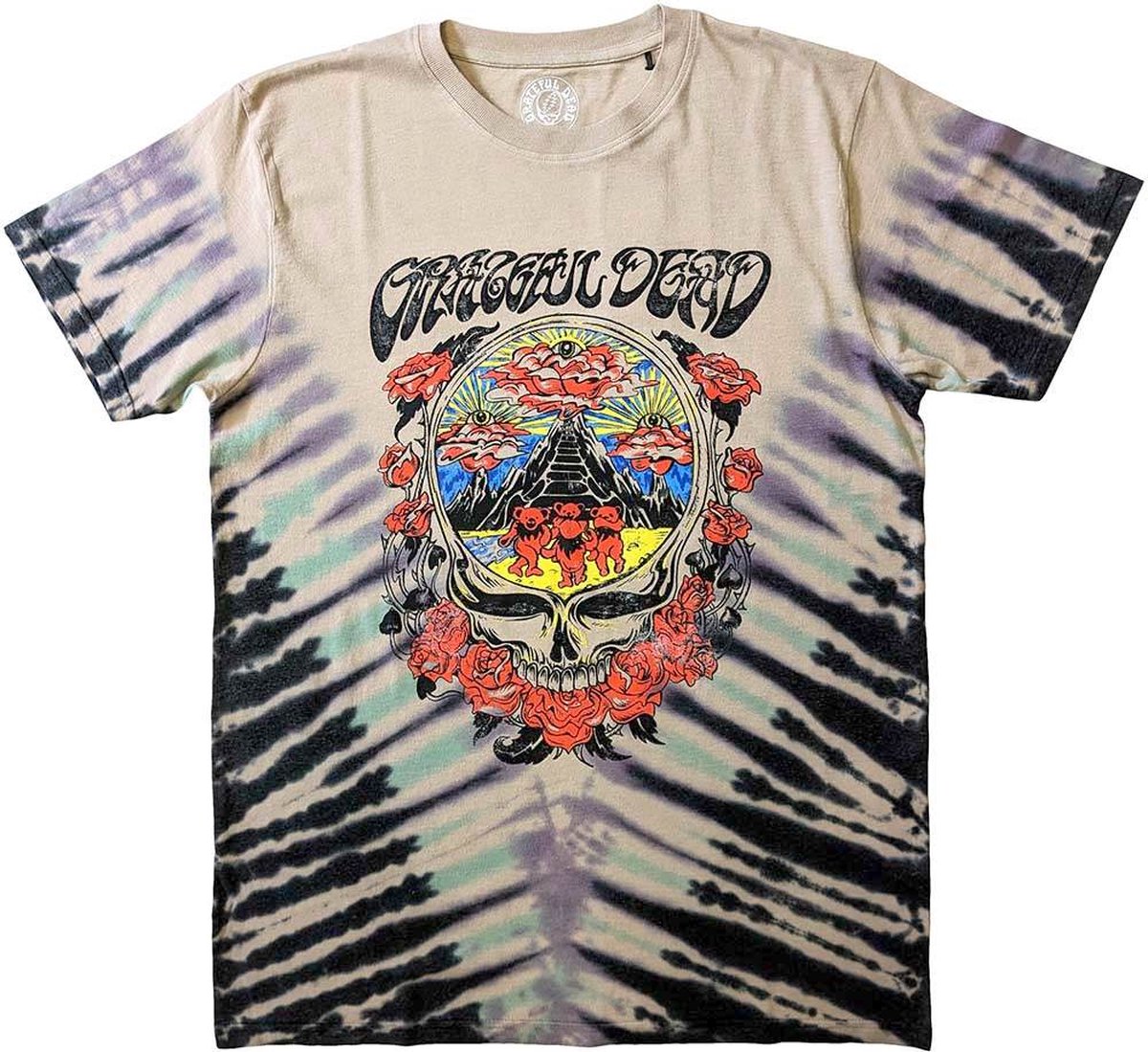 Grateful Dead - Eye Clouds Heren Tshirt - M - Multicolours