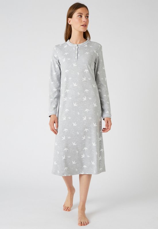 Damart Chemise de nuit en maille interlock Thermolactyl Grijs 38 40 S bol