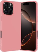 Coque adaptée pour iPhone 16 Pro Coque en Siliconen – Coque adaptée pour iPhone 16 Pro Coque arrière – Rose clair