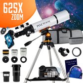 Pixetool Telescoop - 625x Vergroting - Sterrenkijker Volwassenen / Gevorderden - Inclusief Statief en Draagtas - 50080