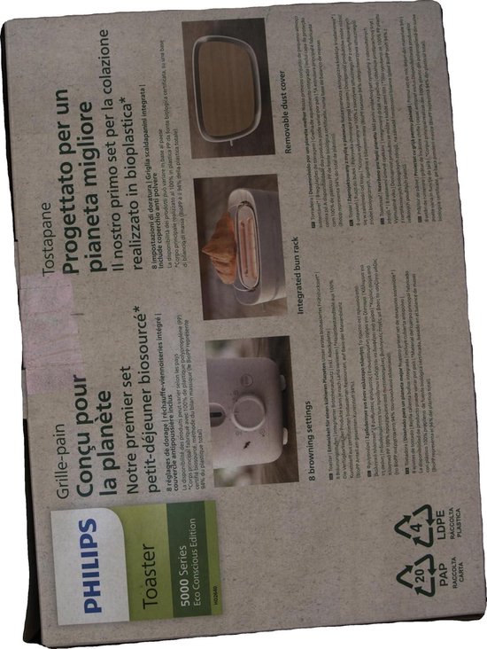 Philips broodrooster eco conscious hd2640-10