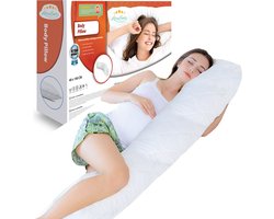 Ondersteunend Lichaamskussen 45 x 145cm - Body Pillow - Zwangerschapskussen - Body Pillow - Lichaamskussen - 145 cm - Voedingskussen - Zijslaapkussen - Sluimerrol - Afneembaar hoes premium body pillow lichaamskussen