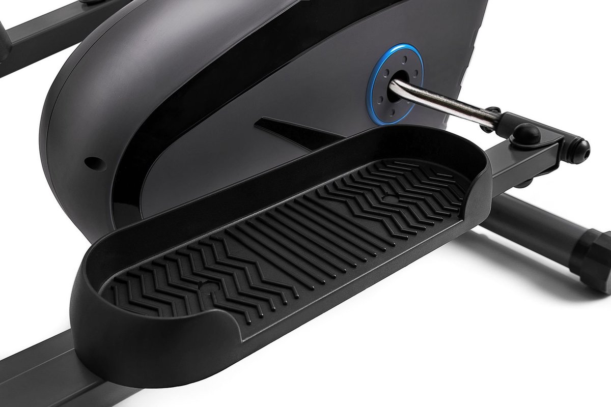 Afbeelding 2 van Zipro Shox Magnetische Crosstrainer, Hartslagsensoren, Gemakkelijk te transporteren, Antislippedalen, Flessenhouder, Homegym, Stabiele structuur, Max. gebruikersgewicht 120 kg, zwart en grijs