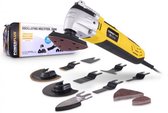 Bol.com Powerplus POWX1347MC Oscillerende multitool - Multifunctioneel gereedschap - 300W - Oscillerend - Variabele snelheid - S... aanbieding