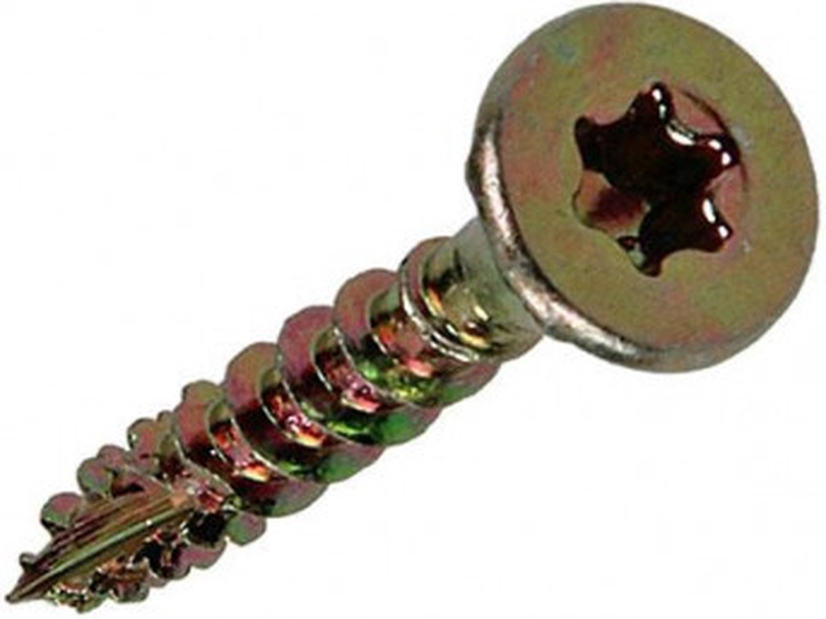 Mack Spaanplschr.vzkop-zelfb.geelverz.100 st 3.5 x 20 mm