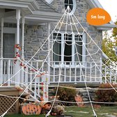 Spinnenweb Halloween Decoratie - 5 meter - Halloween Decoratie Buiten