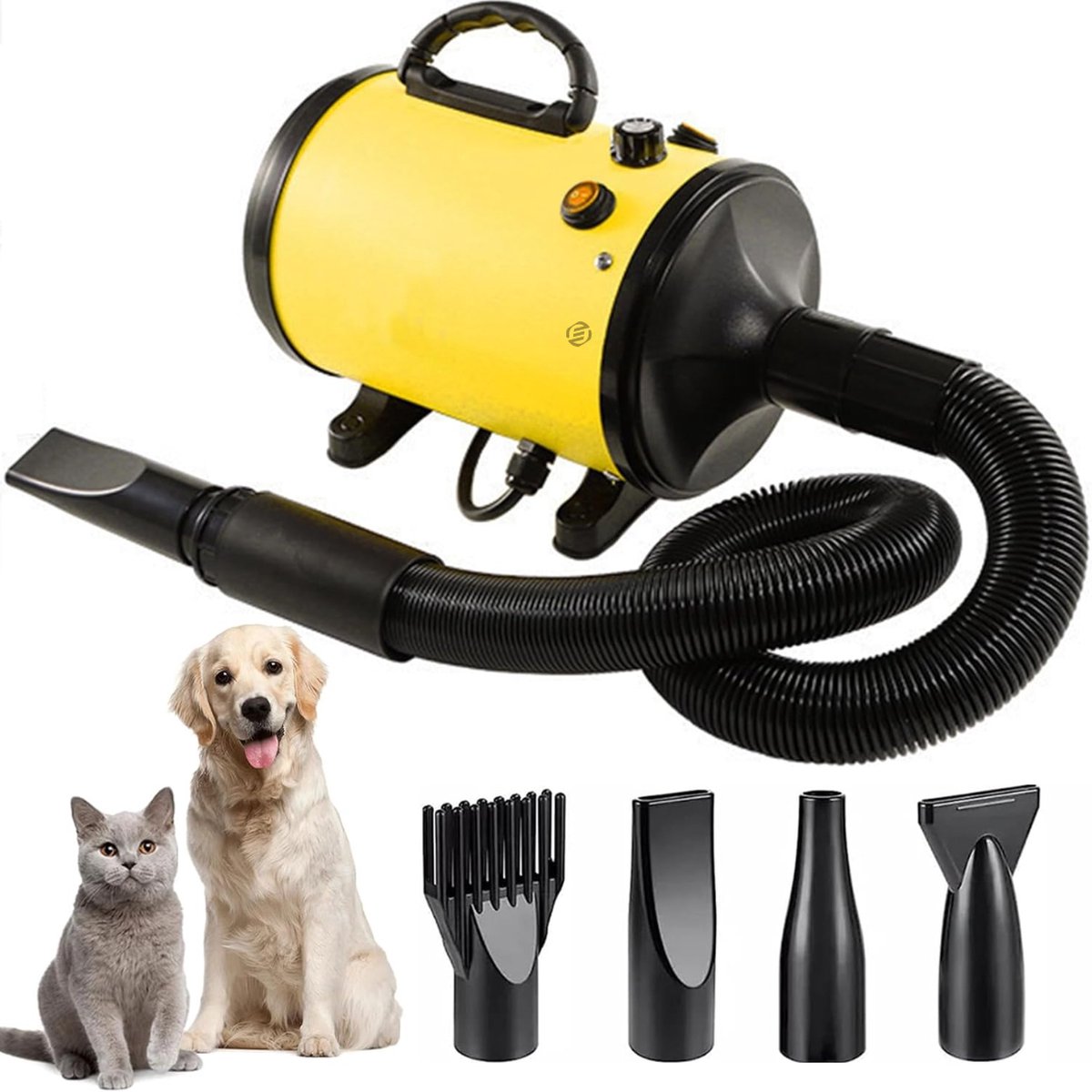 Bol.com Equivera Hondenfohn - Waterblazer - Geschikt voor alle Honden - Extra Stil - Compact - Verstelbaar Vermogen aanbieding