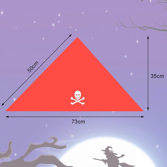 OuryTech Piratentuch, 4 Stück Piratenkostüm Damen, Bandana Set, Augenklappe, Ohrringe, Anker Halskette für Halloween und Cosplay, Karneval Zubehör