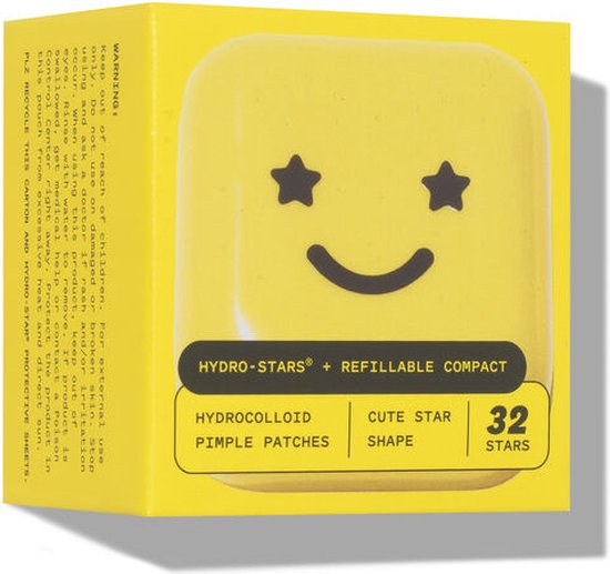 Starface Hydro-Star Pimple Patches - 32 stuks in Navulbare Gele Compact