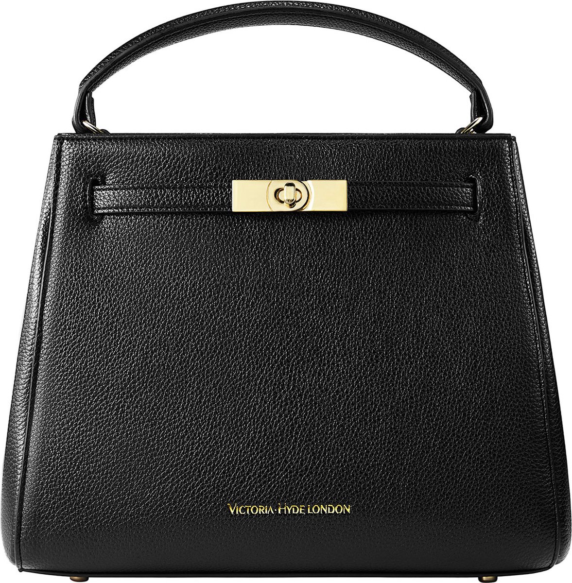 Victoria Hyde - "Victoria III" - Handtas - Dames Handtas - Schoudertas met Veel Vakken - Casual & Werkdag - eenvoudig ontwerp - Crossbody Tas Dames - Ruim - 28x23x11 cm - Zacht PU Leer - Zwart