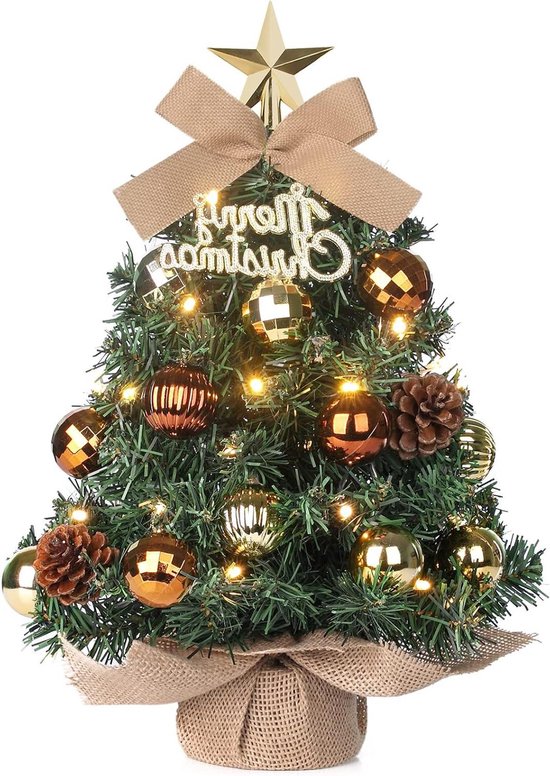 Kleine Bruine Tafel kerstboom Met verlichting kopen? | Vergelijk de beste aanbiedingen