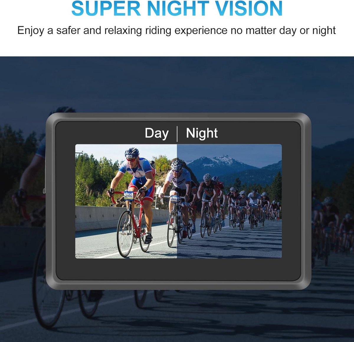 Hexagon, de achteruitrijcamera voor op de fiets Hexagon, de achteruitrijcamera voor op de fiets