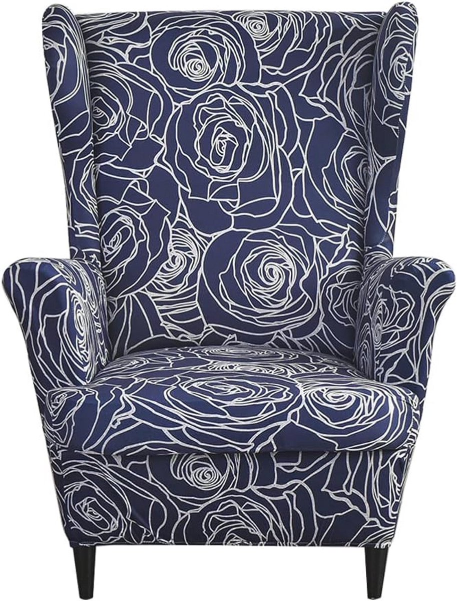 Wingback Stoel Slipcovers - Dubbel Set met Jacquard Stof voor Woonkamer