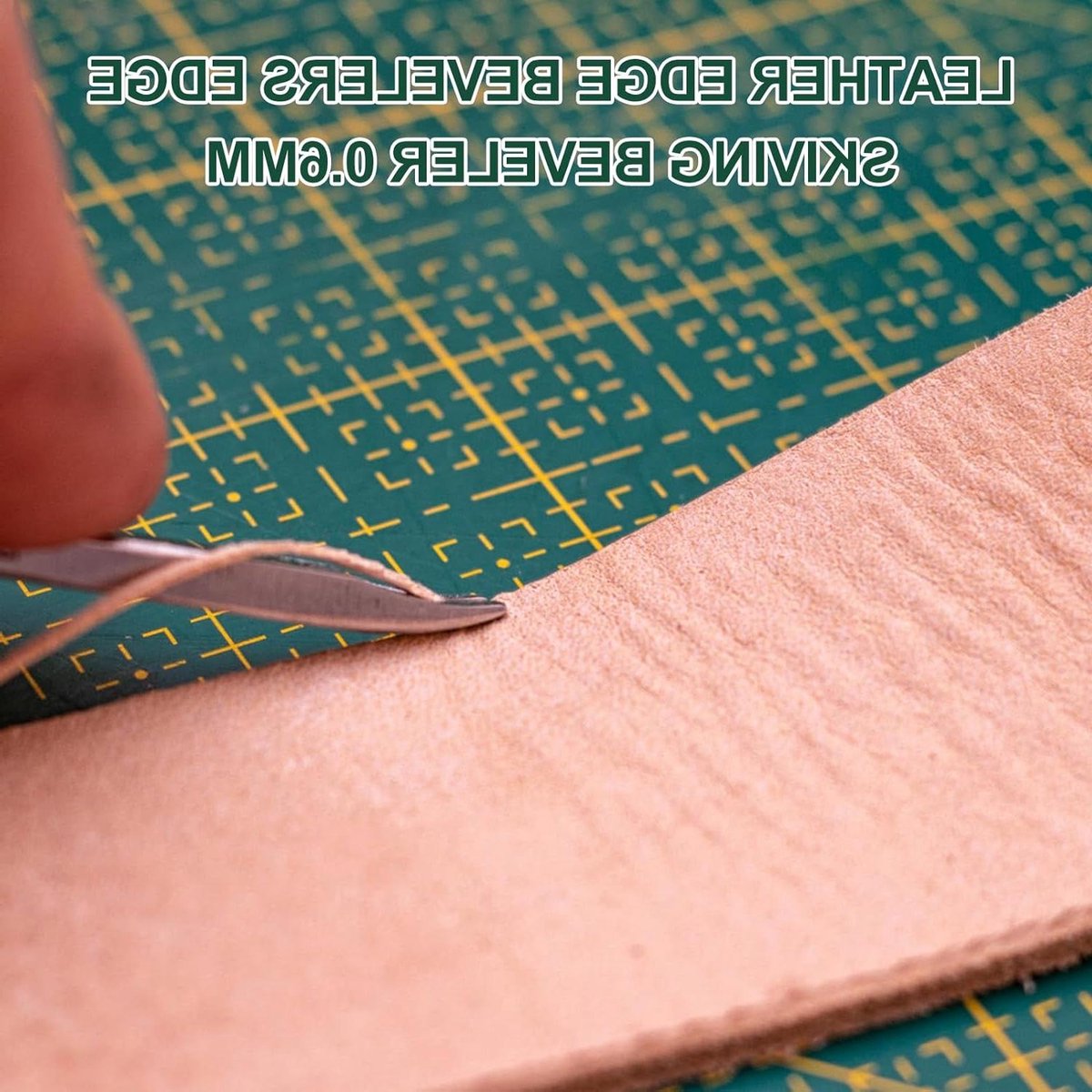 Stainless Steel Craft Edge Beveler Cutting Tool - DIY Leathercraft - Leather Skiver (06 mm)