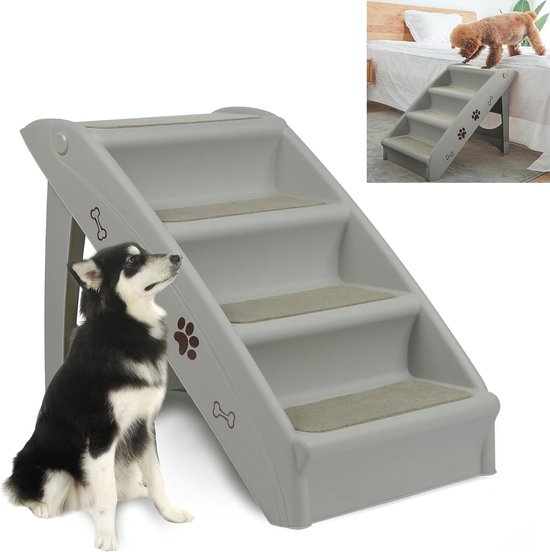 PawHut krabpaal & huisdiertrap, 4 treden, speelbal, voor huisdieren tot PawHut krabpaal & huisdiertrap, 4 treden, speelbal, voor huisdieren tot