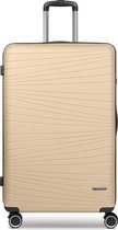 Franky Dallas 3.0 4 wielen Trolley L 75 cm - Harde bagage - TSA slot - beige