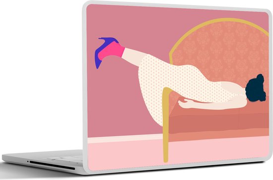 Autocollant pour ordinateur portable - 13,3 pouces - Vintage - Femmes - Pastel - 31x22,5 cm - Autocollants pour ordinateur portable - Peau pour ordinateur portable - Couverture