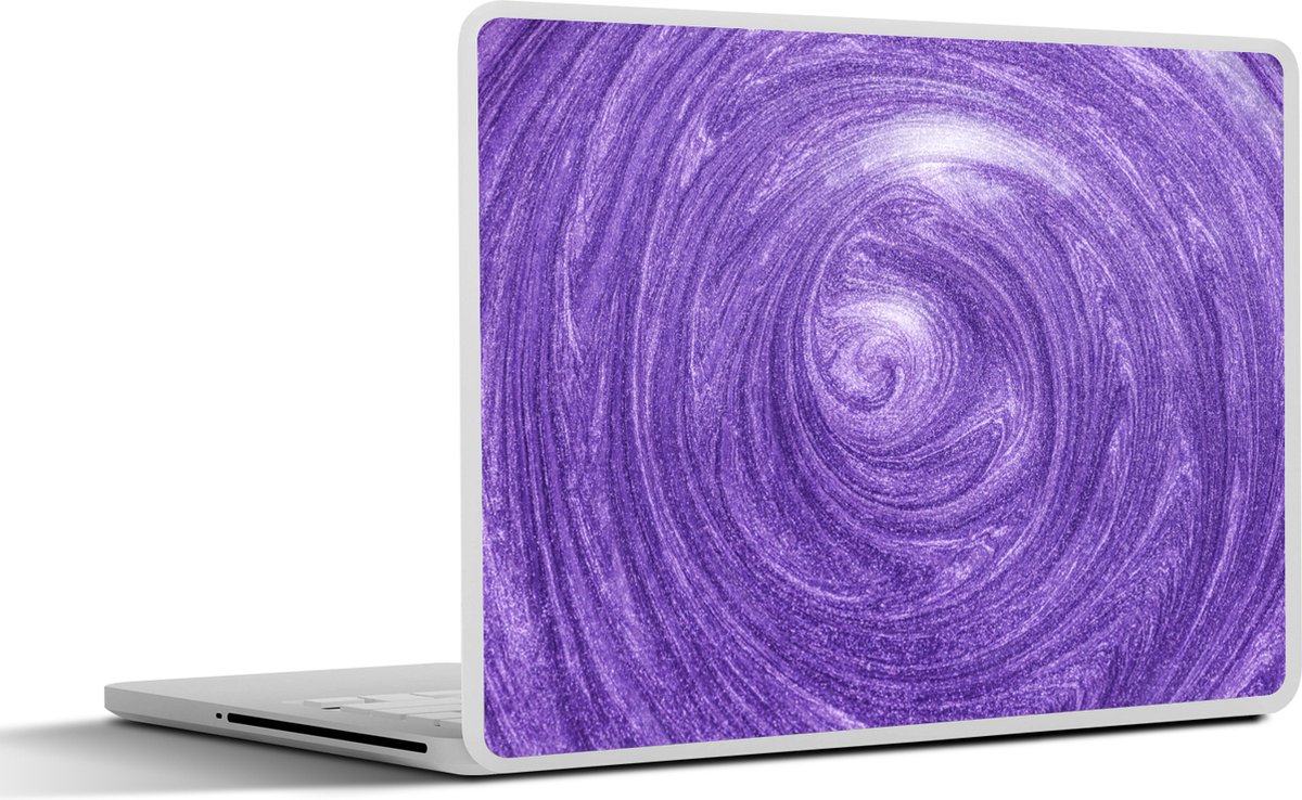 Laptop sticker - 15.6 inch - Paars - Abstract - Design - 36x27,5cm - Laptopstickers - Laptop skin - Cover