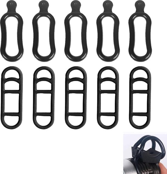 10 Stuks Stretch Rubberen Ringen voor Zaklamp, Rubberen