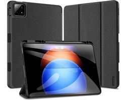 Dux Ducis - Tablet hoes geschikt voor Xiaomi Pad 6S Pro - Domo Tri-fold Case - Auto Wake/Sleep functie - Met Pen Houder - Zwart