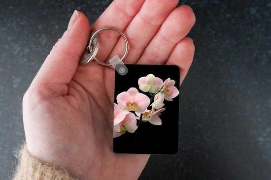 Porte-clés - Orchidée - Fleurs - Rose - Nature morte - Flora - Cadeaux - Plastique