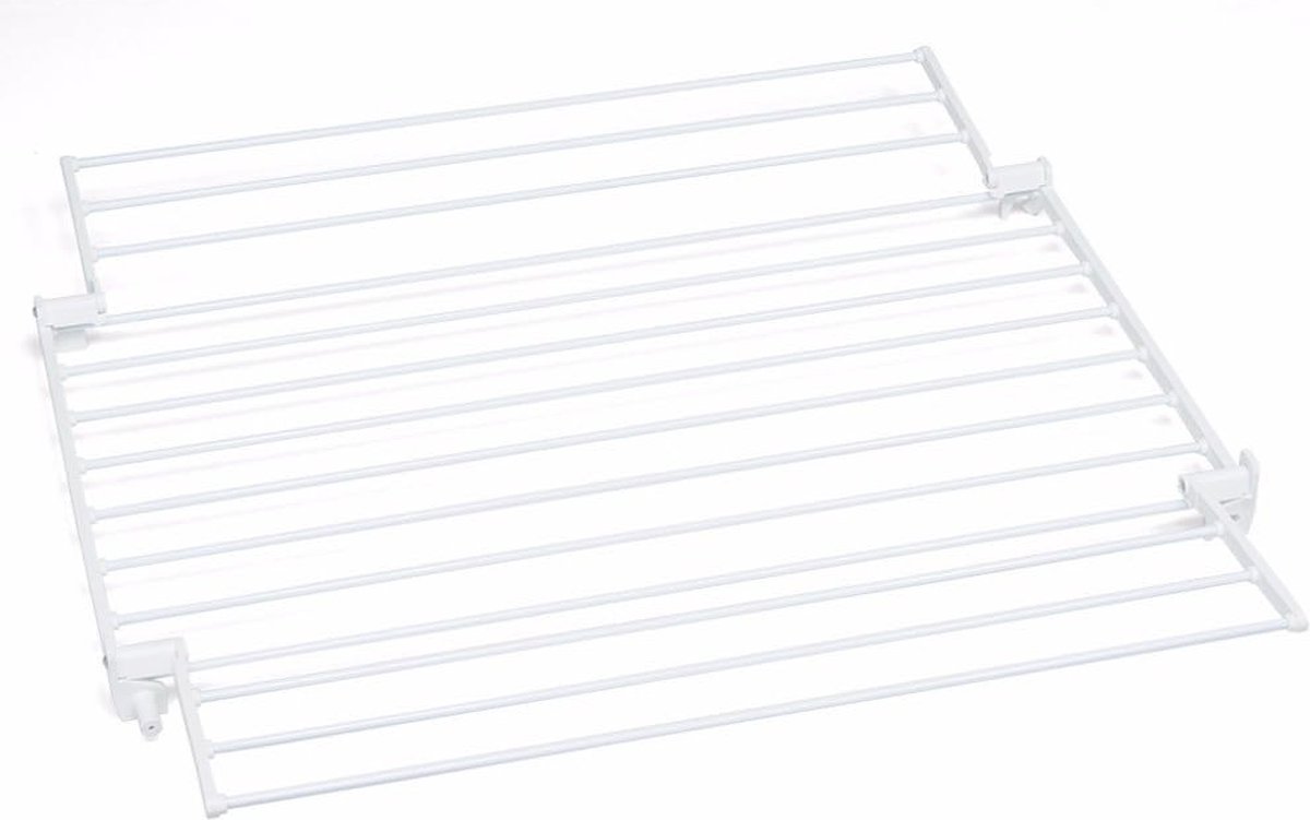 Goedkoopste Uitbreidbaar middendeel voor droogrek - Wit Polypropyleen en Gelakt Aluminium