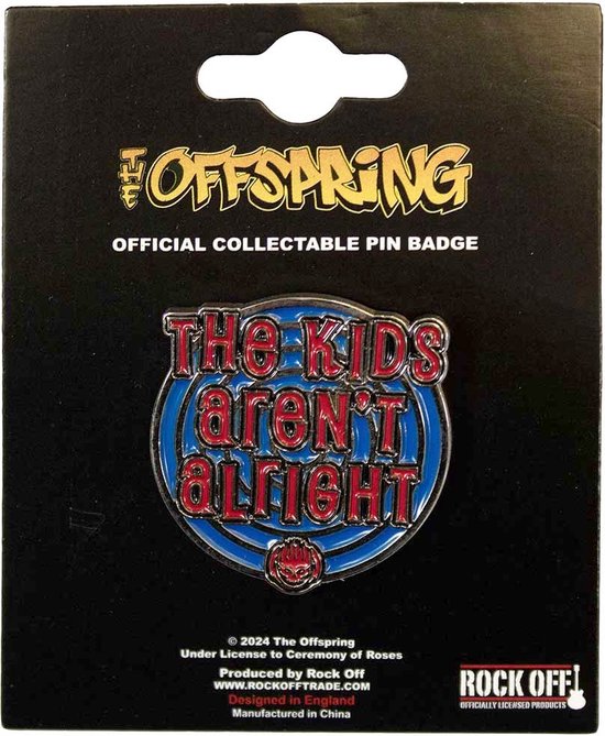 The Offspring - The Kids Aren't Alright Pin - Multicolours