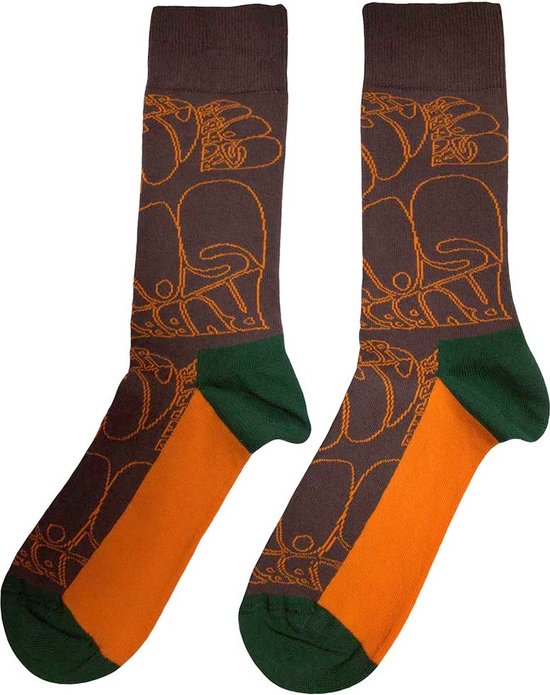 The Beatles - Chaussettes à texte Rubber Soul - Multicolore