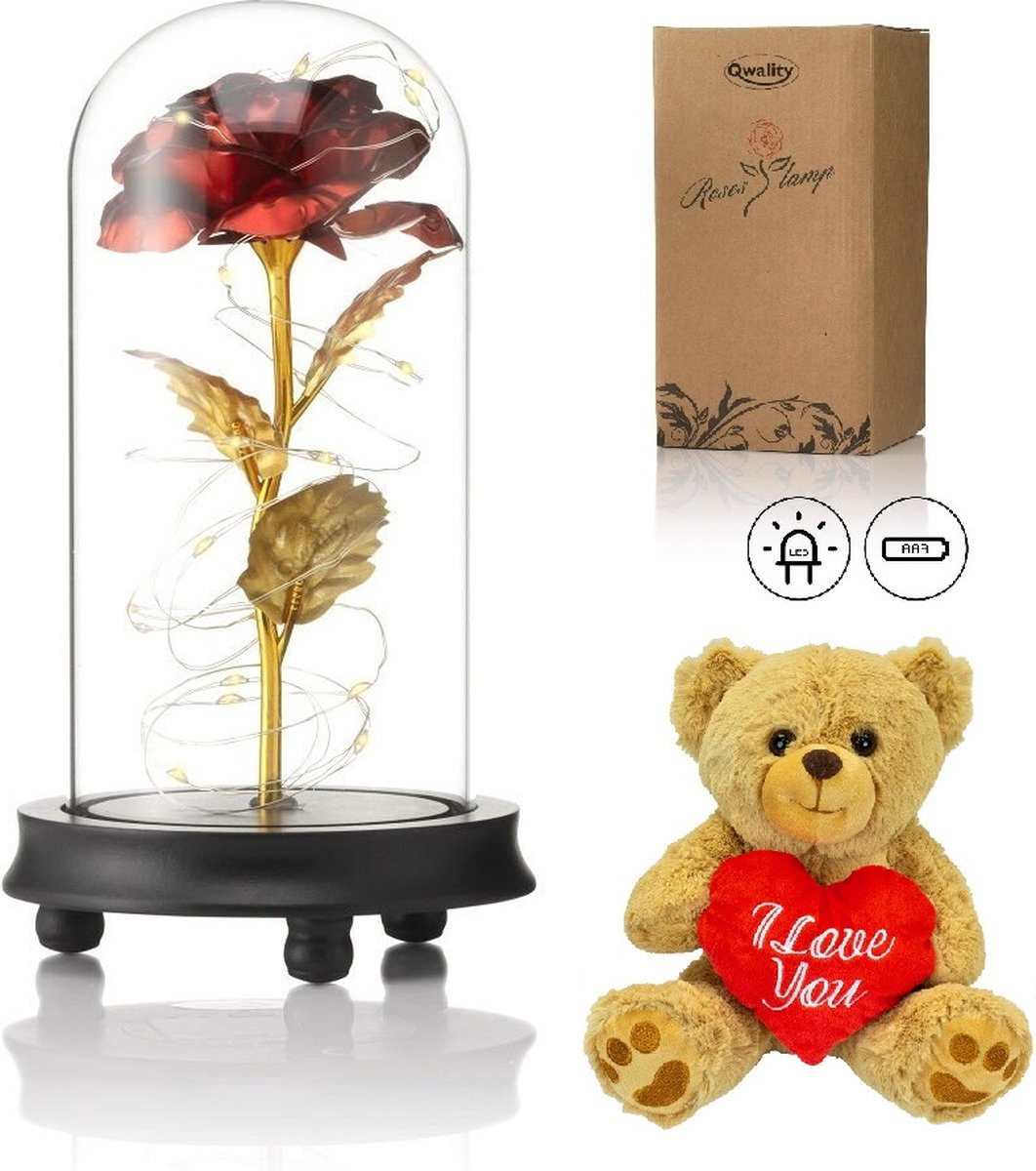 Miofula Mother's Day Saved Real Rose Gifts for Mommy Women - Handmade Eternal Rose with Necklace Gifts for Her Birthday Mother's Day Birthday Valentine's Day for Girlfriend Mommy