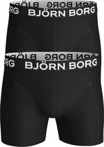 Björn Borg boxershorts Core (2-pack) - heren boxers normale lengte - zwart -  Maat: XXL