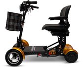 COMFYGO MS3000 PLUS Elektrische scootmobiel, 4 wielen, maximale snelheid 18 km/u, 10,4 Ah Lithium-ion accu, Actieradius tot 25 km, Goud, Grote stoel