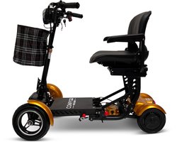 COMFYGO MS3000 PLUS Elektrische scootmobiel, 4 wielen, maximale snelheid 18 km/u, 10,4 Ah Lithium-ion accu, Actieradius tot 25 km, Goud, Grote stoel