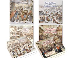Anton Pieck kerstkaarten set 3