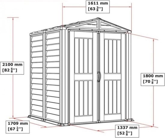 Equivera Armoire de jardin - Armoire de jardin plastique - Armoire de jardin extérieur plastique - Armoire de jardin plastique - Armoire de jardin extérieur - Armoire de rangement extérieur - Armoires de jardin extérieur - Abri de jardin
