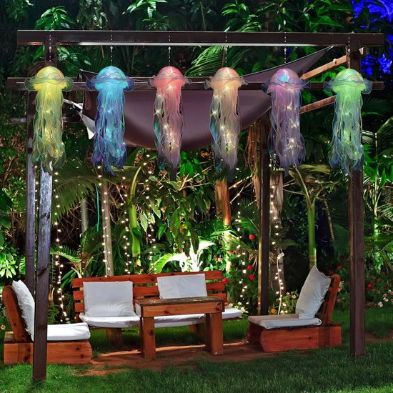 Equivera Jellyfish Lamp - Jellyfish Lavalamp - Jellyfish Nachtlamp - LED - Elektrisch - Nachtlamp - Kinderen en Volwassenen - Cadeau van Equivera — afbeelding 4