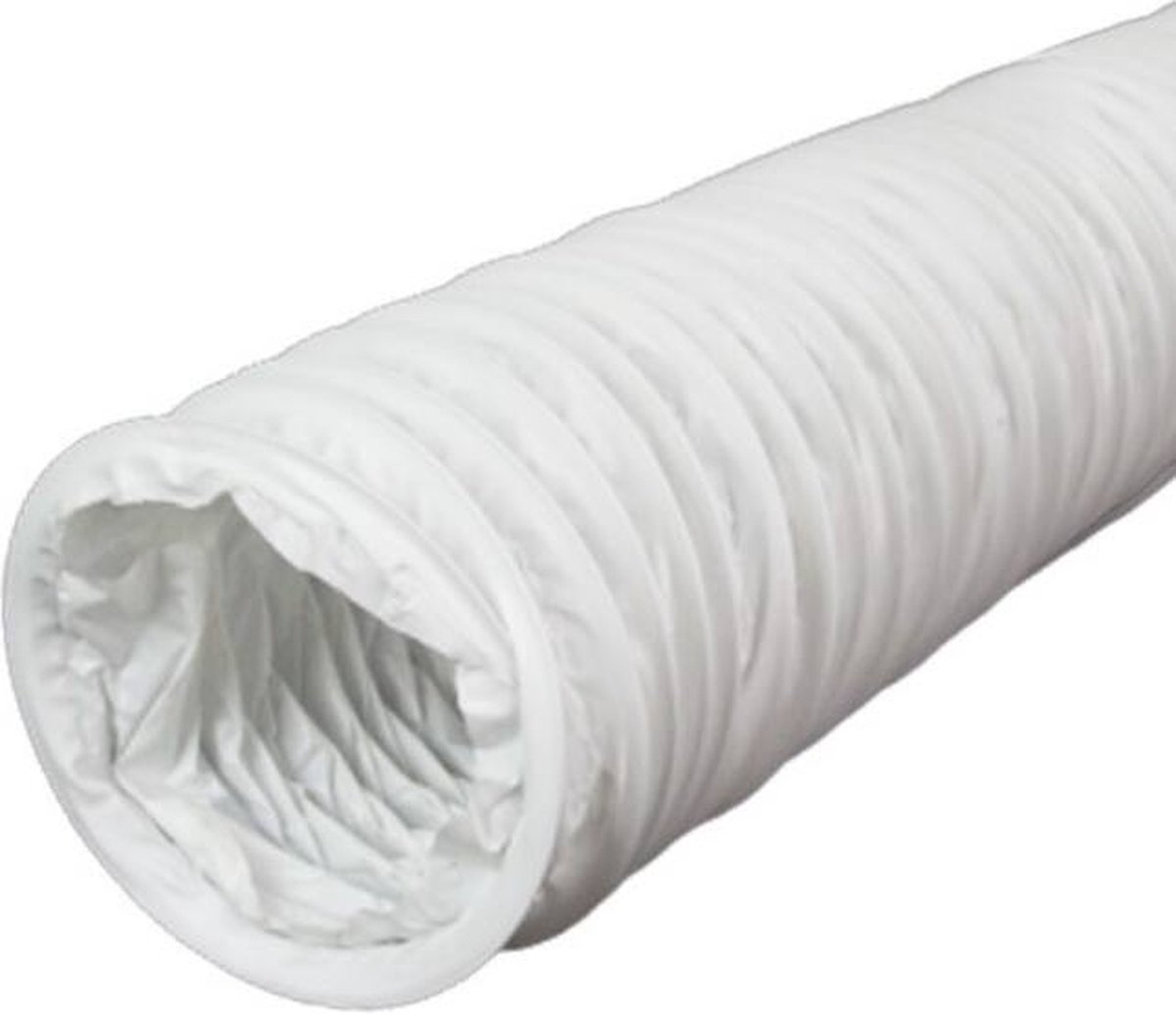 Flexibele PVC-ventilatieslang wit Ø 150 mm (6 meter)