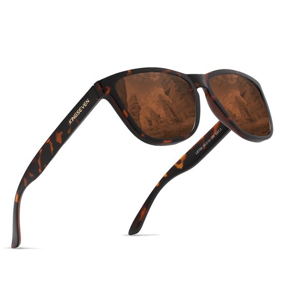 KingSeven - Zonnebril Heren - bril met UV400 en polarisatie filter - Leopard - Z284 van Kingseven — afbeelding 3