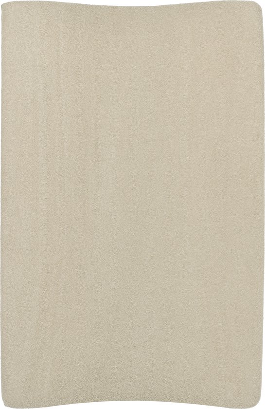 Meyco Baby Uni aankleedkussenhoes - badstof - sand - 50x70cm — afbeelding 3
