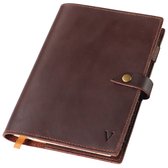 Carnet en cuir Vultera MUNGO - A5 - Doublé - Rechargeable - Journal - Carnet - dossier d'écriture - cuir