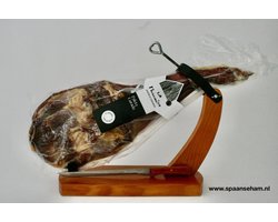 Spaanse ham, Spaanse hesp: een hele Paleta Curada Reserva Serrano ham + hamsnijmes + hamhouder