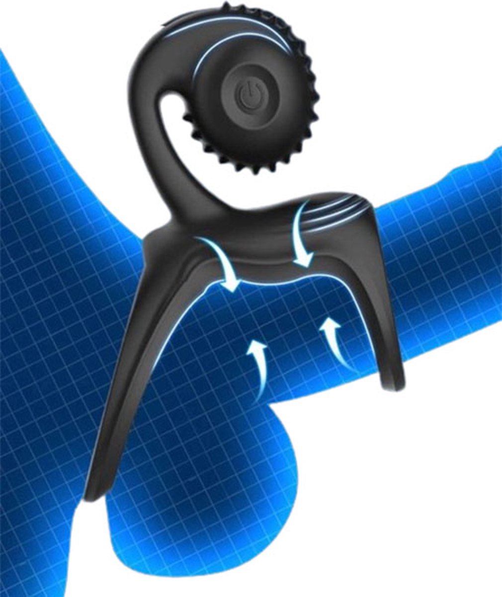 Goedkoopste Unieke Penis ring met clitoris vibrator - Dubbele vibrerende motor - One size - Hevige orgasmes man en vrouw - Langere seks - Cockring - Partner