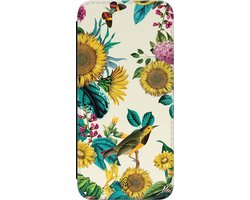 Casimoda® bookcase - Geschikt voor Samsung Galaxy A55 - Hoesje met pasjeshouder - Zonnebloemen / Bloemen - Multi - Kunstleer