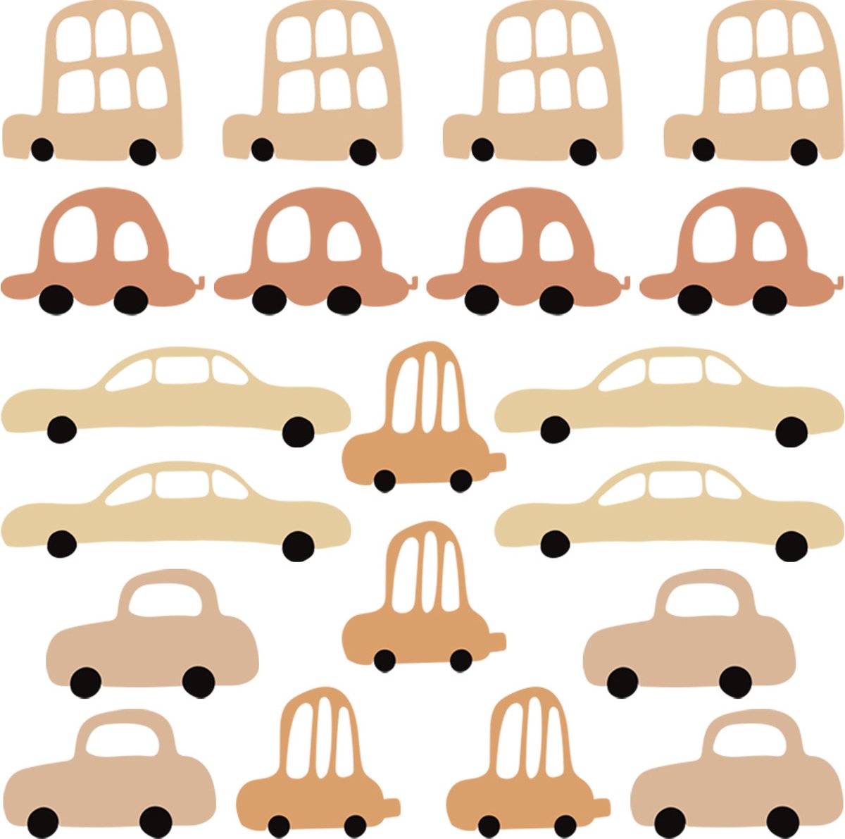 Muursticker - Cars Boho Cars Boho