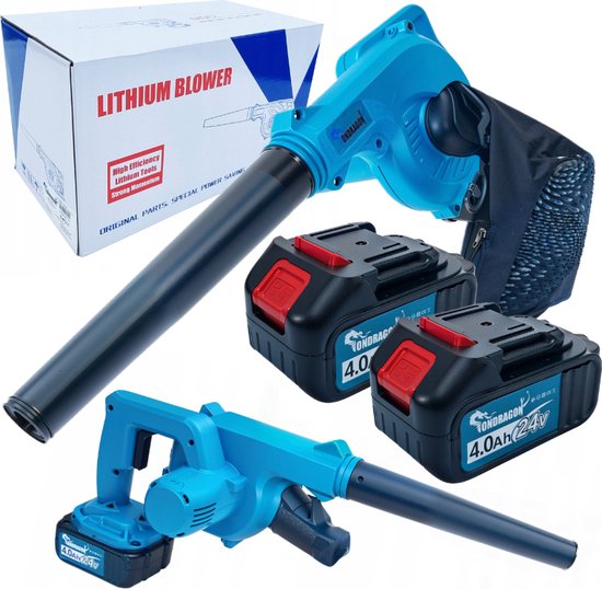 Mini Accu Bladblazer & Tuinzuiger 2-in-1 + 2x 24V accu – De Ultieme Oplossing voor Uw Tuin!