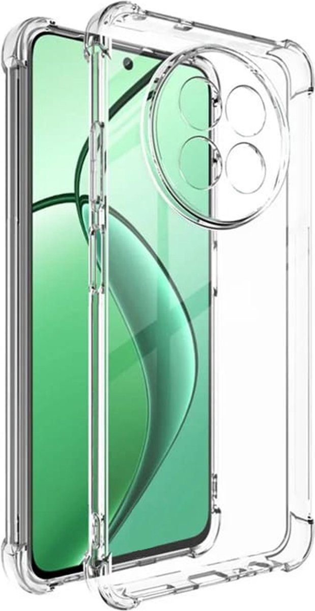 Techsuit Shockproof Silicone Back Cover hoesje voor Realme 12x - Transparant