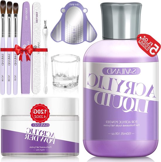 120g Clear Acrylic Powder And Liquid Set - Bol